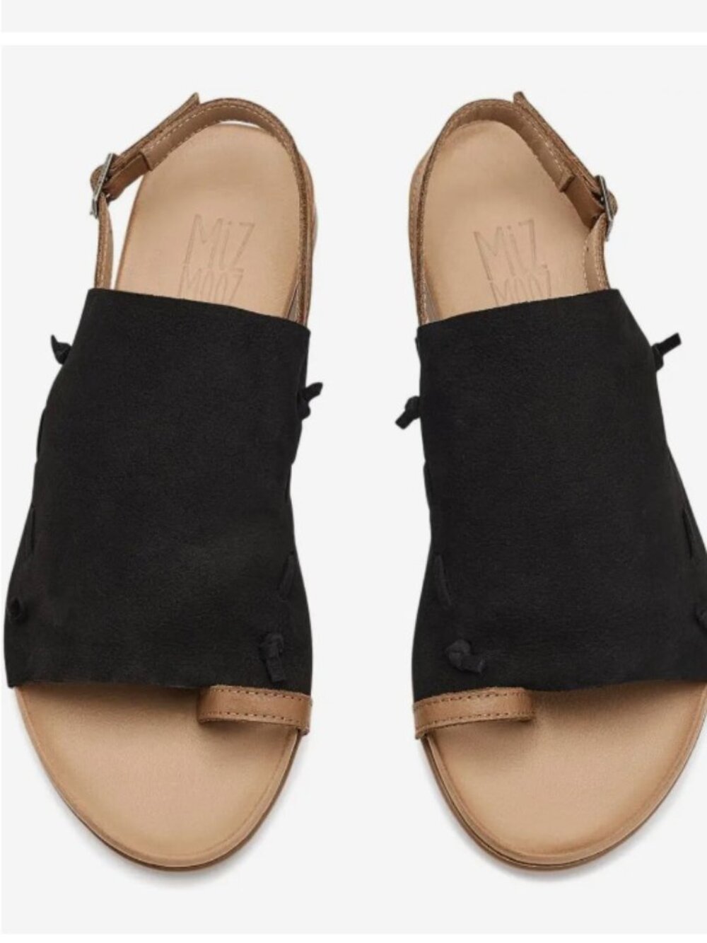 MIZ MOOZ RIAN SANDALS SLINGBACK STRAP BLACK SIZE 37EU / 7 US K - 07